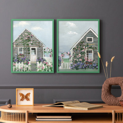 Coastal Cottage I-Premium Framed Print -Ready to Hang - No Nails Required - No Nails Required