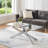 Nykea Glass Top Single Coffee Table-840858756