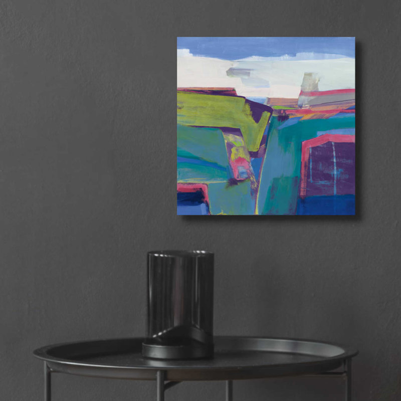 «Clear Day Bright» par Jo Maye, H 12 po x l 12 po x P 0,13 po