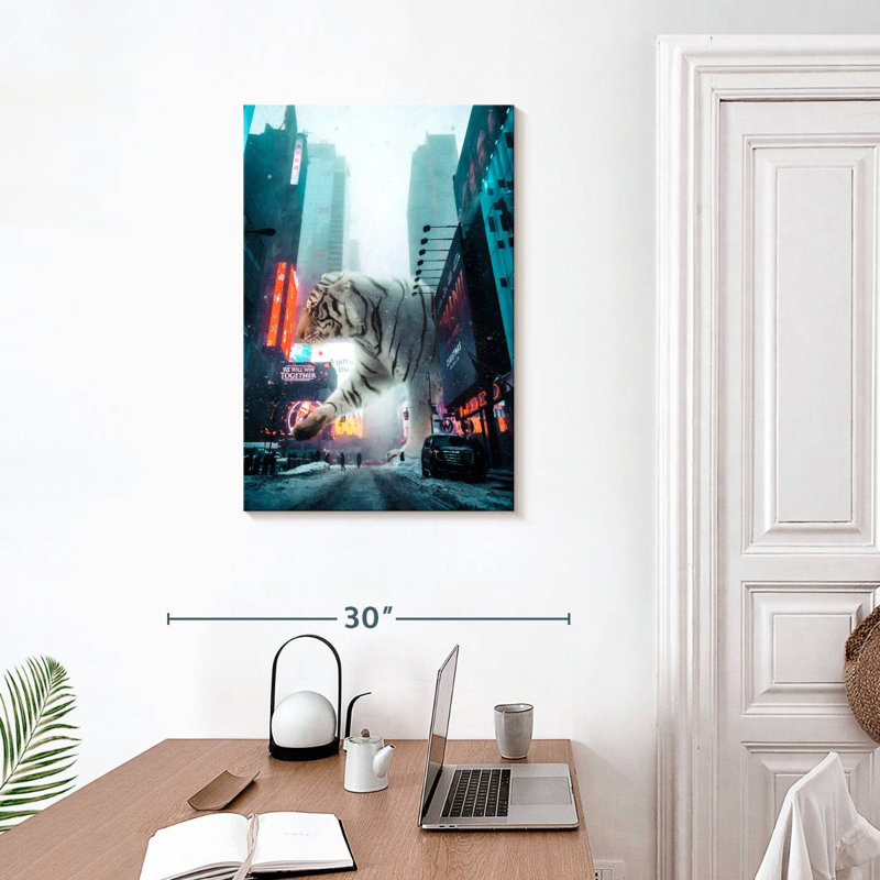 Brampt Tiger City, 30" H x 20" W