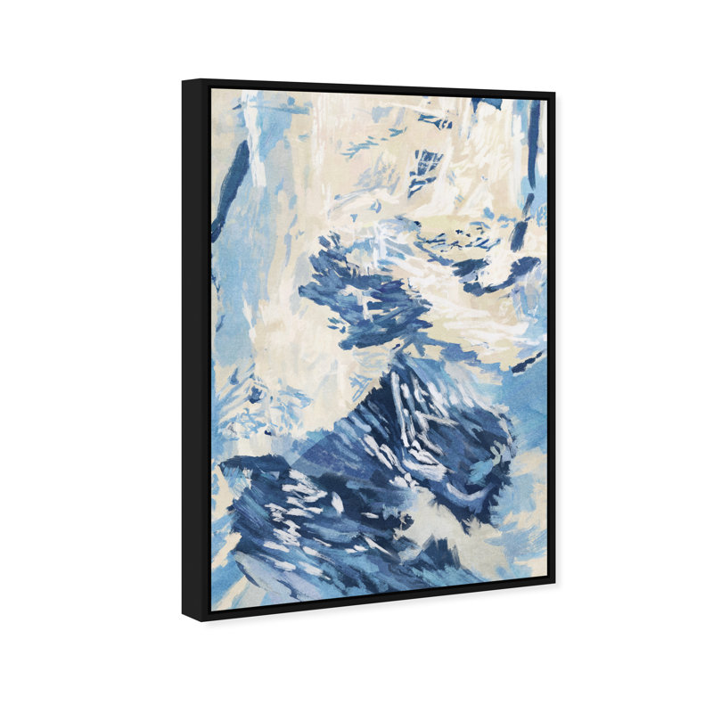 Coastal Feel I Print by Oliver Gal, 11"H x 16"W, Black Floater Frame