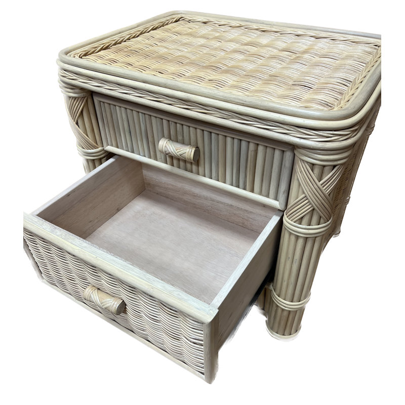 Woodlake 25'' W Wicker / Rattan Nightstand, Natural