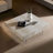 Square Faux Travertine Pattern Coffee Table