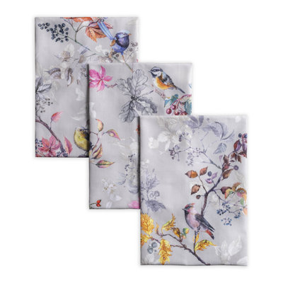 Maison d'Hermine  Equinoxe - Beige 100% Cotton Kitchen Towel Set 3 - 20" x 27.5"