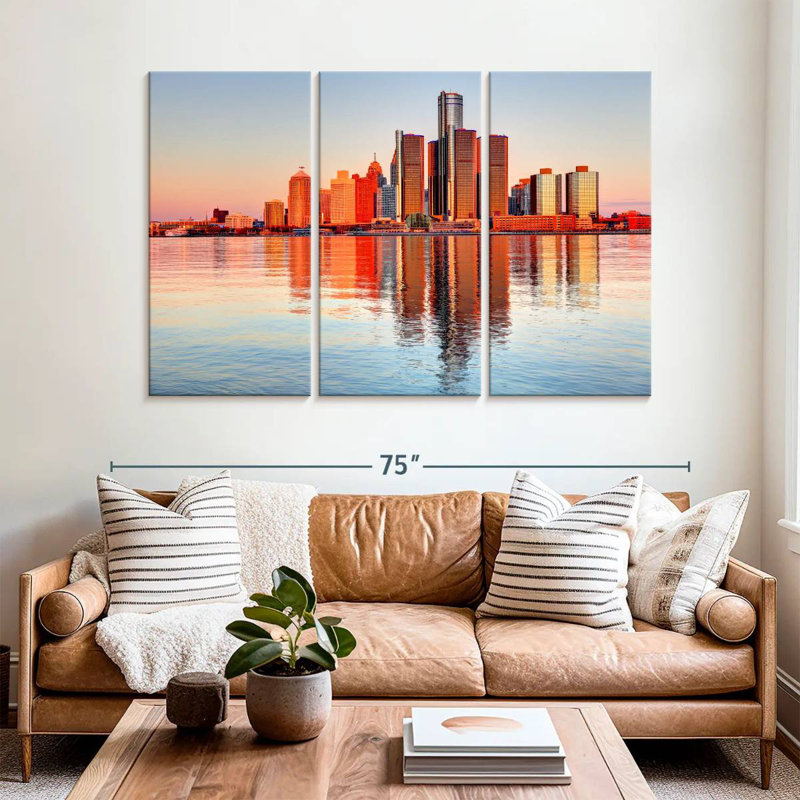 Rorry Michigan Sunset Glow, 42" H x 65" W
