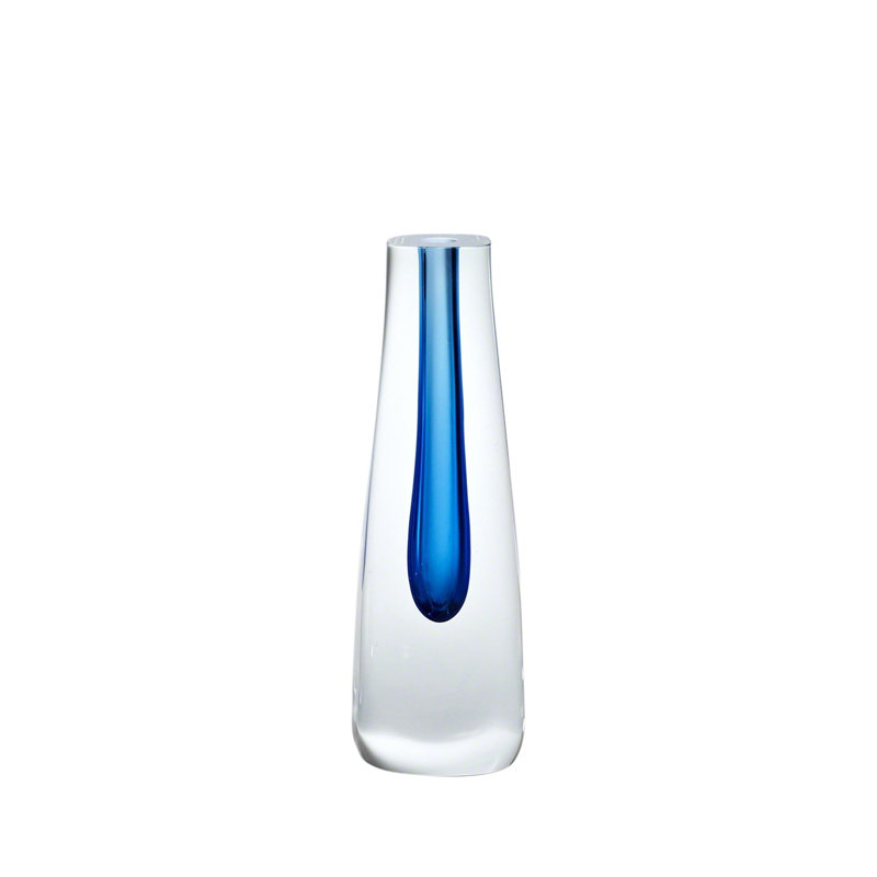 Vase Hexagon, H 5 po x l 5,75 po x P 5,75 po, Cobalt