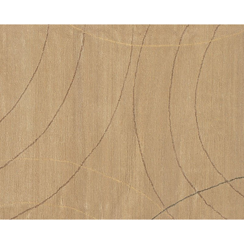 Cirque Abstract Area Rug in Beige/Neutral, Rectangle 3' x 5'