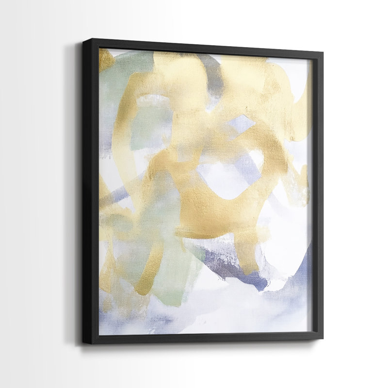 Série ABSTRACT DCCL XXXVII - reproduction encadrée de qualité supérieure - prête à être accrochée - aucun clou requis, Noir