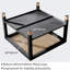Table basse industrielle carrée avec plateau en verre-80828252