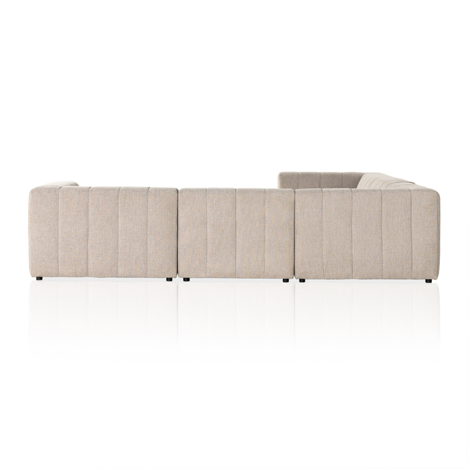 Bowry Modular Upholstered L-Sectional, Light Gray