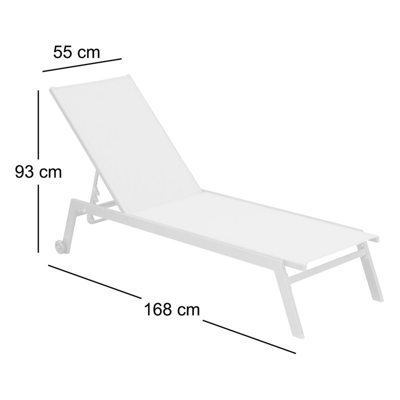 Dargan 168cm Long Reclining Chaise Lounge Set, Anthracite/Charcoal Grey