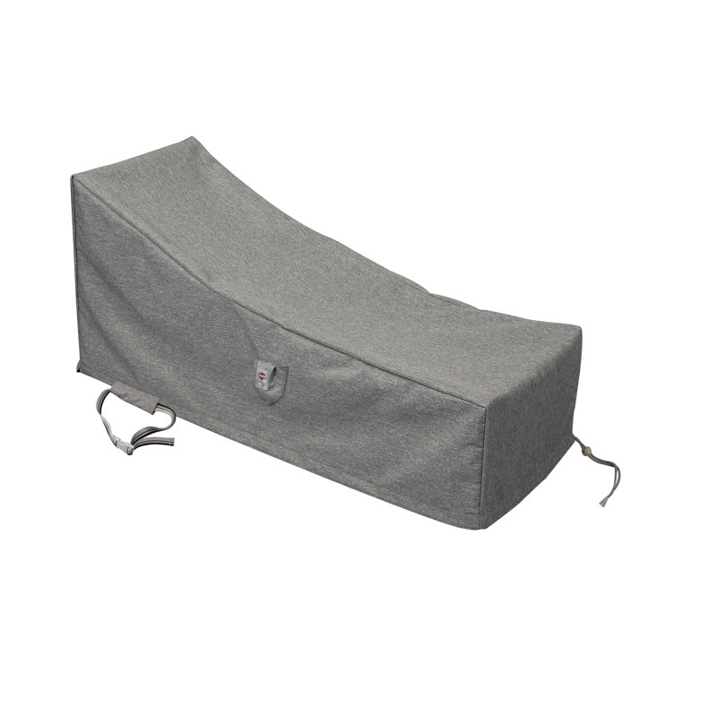 Housse de terrasse méridienne de terrasse résistante à l’eau pour l’extérieur Platinum Shield, H 37 po x l 28 po x P 73 po