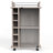 Dukat 2-Shelf Glass Door Bar Cart with Six Wine Cubbies-1606011504