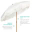 Parasol de terrasse Boho Fringe