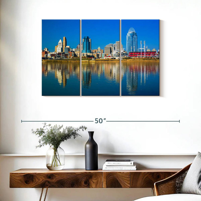 Nicci Cincinnati Riverfront, 24" H x 38" W