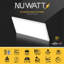 Panneau à fixation en surface NUWATT à DEL, 5CCT 2700K / 3000K / 3500K / 4000K / 5000K sélectionnable, 2000LM, 22W, pilote interne, à intensité variable, 120V, CRI90, panneau plat mince encastré, 1 po d'épaisseur-108062410-108062412