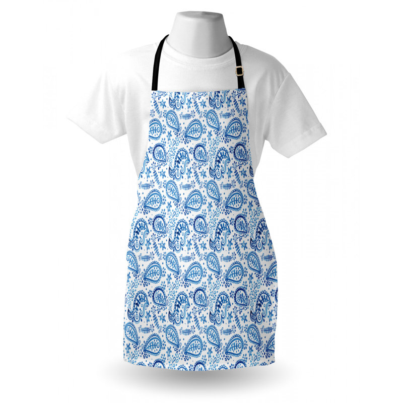 Paisley Bib Apron