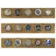 3-Piece Collectible Coin Display Case Shelves