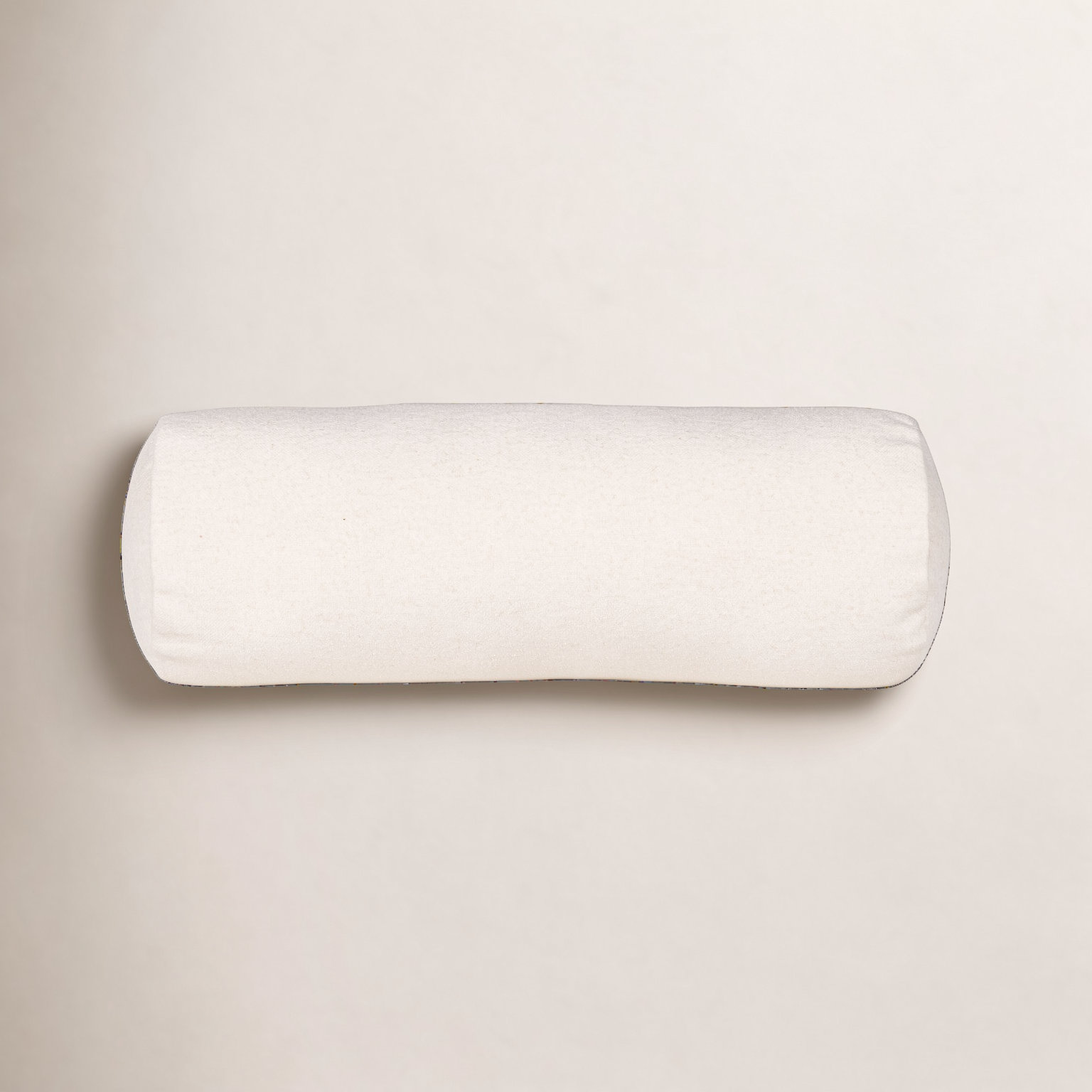 Cascade Throw Pillow, Cream, Bolster 8" H x 21" W