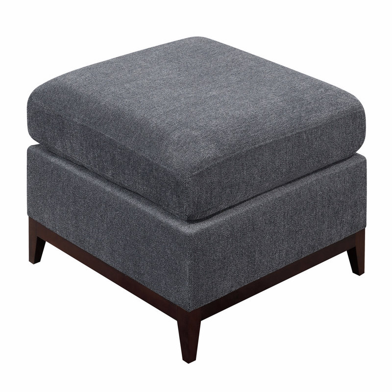 Repose-pieds en tissu chenille 1pc