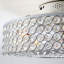 Ventilateurs de plafond en cristal 19,6 po avec télécommande, ventilateur de plafond encastré avec lumière, ventilateur de lustre à 6 vitesses pour moteur de chambre à coucher. - Ampoule non incluse