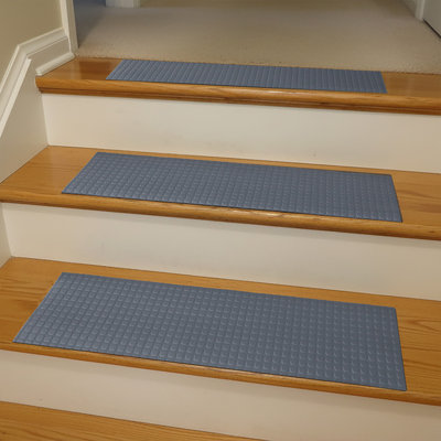 Block-Grip Vinyl Step Mats - 2mm x 36"x 10" - Dark Gray (6pack)