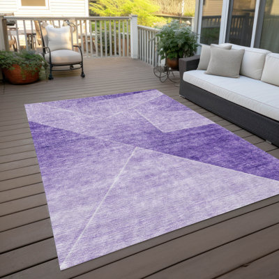 Malchow Washable Geometric Indoor / Outdoor Rug