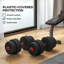 HOMCOM 30kg Adjustable 2 IN 1 Barbell Dumbbells Weight Set for Body Fitness