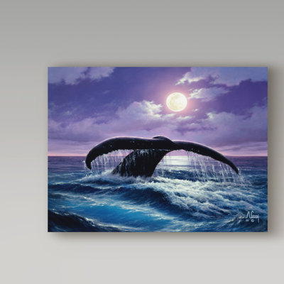 «Whale Tail» de Fikes, reproduction de peinture à l'huile sur toile tendue