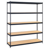 Waller 60'' W Steel Height -Adjustable Shelving Unit