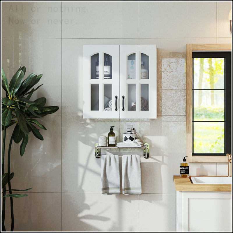 Glass Door Wall Mounted Display Cabinet