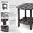 Oval Double Adirondack Side Table,Patio Table-1550056211