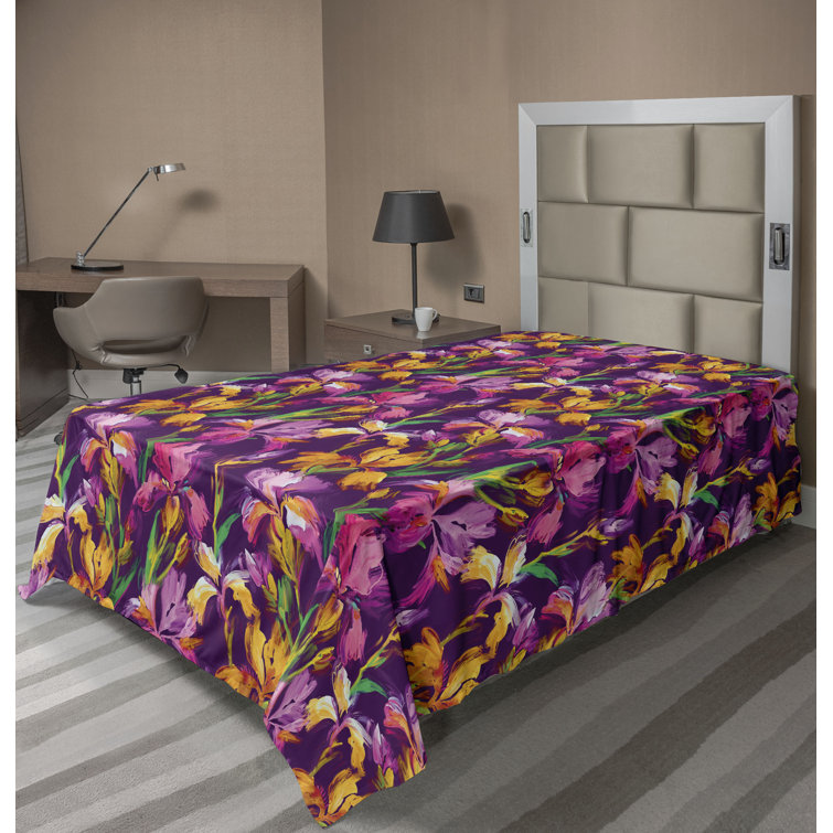Ambesonne, drap plat floral pivoines, art botanique printanier
