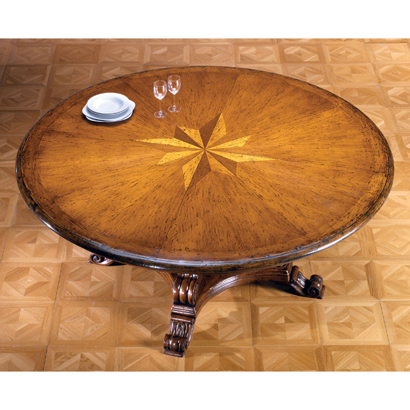 Solid Wood Dining Table, 72" L x 72" W