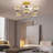 45.3" LED Ceiling Fan with Light and Remote,with Starry Sky-250608411