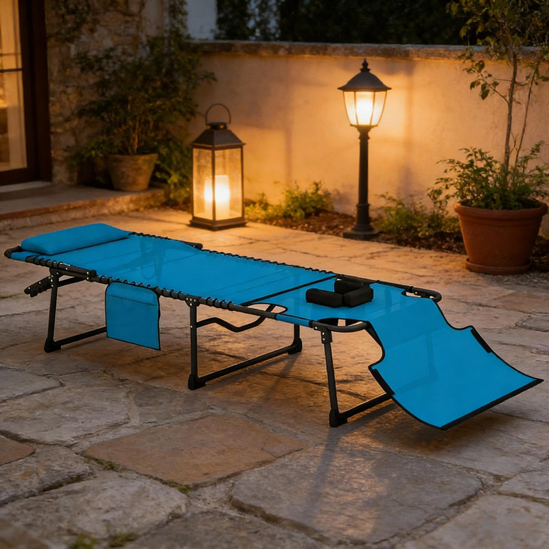 Méridienne, chaise pliante, chaise inclinable, chaise longue, 1