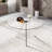 Bernadette Round Glass Top Dining Table, Pedestal Dining Table for 4, Modern Glass Dining Table, Leisure Coffee Table, Kitchen Circle Dinner Table, Saving Space-1220642404-1234360334
