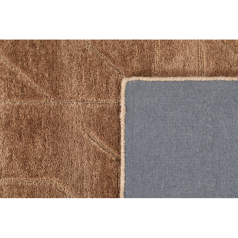 Ebern Designs Hand Tufted Wool Relief Rug, Rectangle 3' x 5'