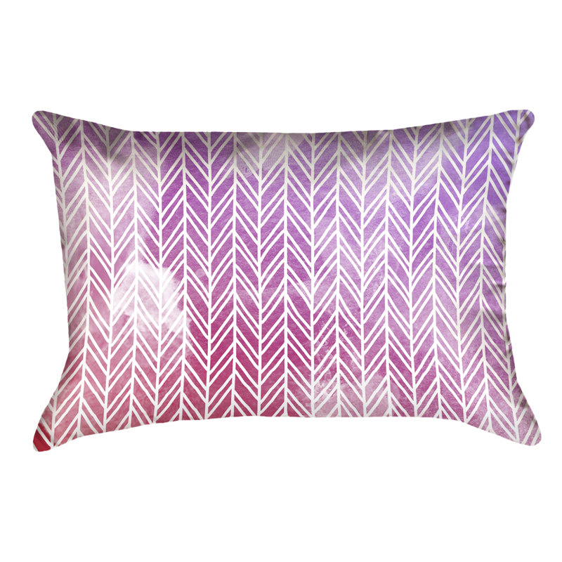 Coussin lombaire intérieur / extérieur Katelyn Elizabeth, Rouge / Mauve