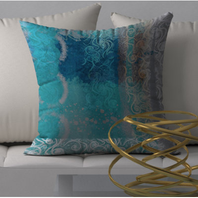 Abstract Reversible Throw Pillow