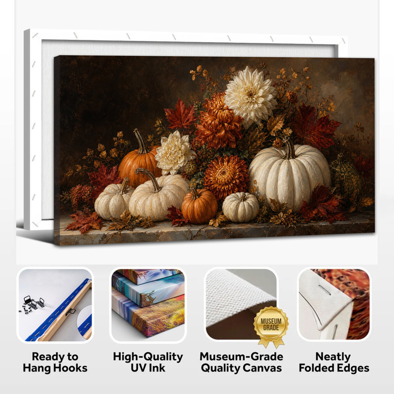 Art mural sur toile Moody Pumpkin