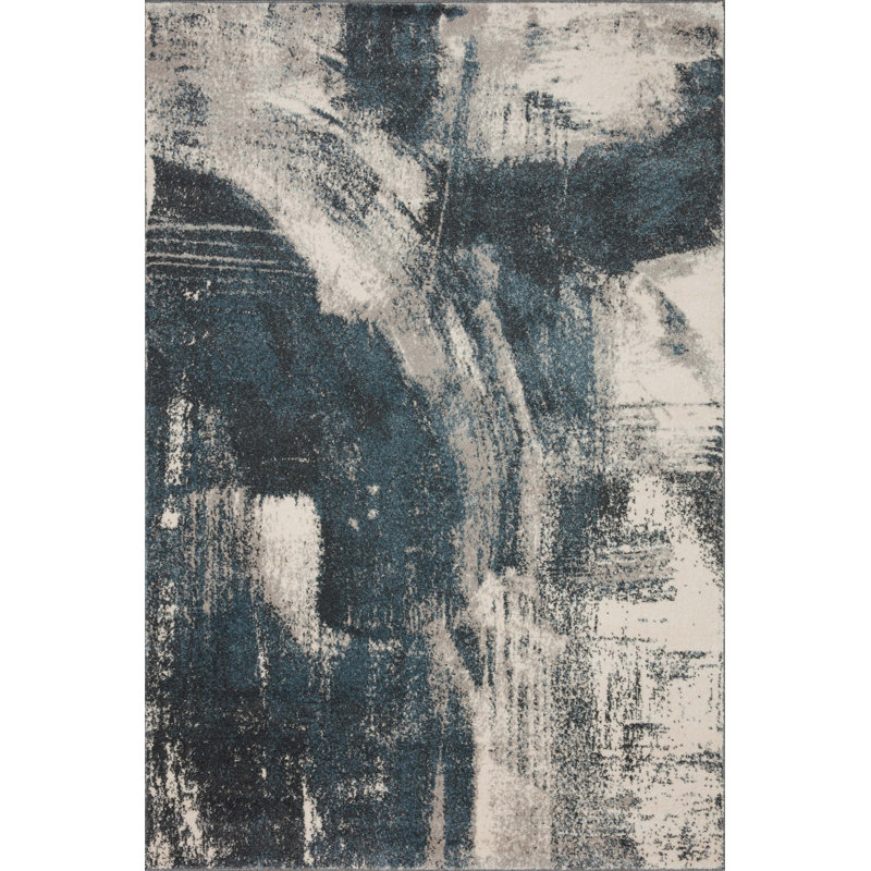 Abstract Indoor Rug, Rectangle 6'7" x 9'3"