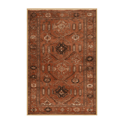 Tapis brun turc lavable à la machine