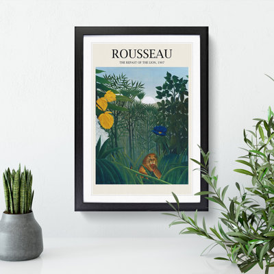 The Repast of the Lion by Henri Rousseau - Picture Frame Painting