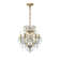 18'' 5-Light Classic/Traditional Lighting Fixture Antique Gold Ornate Crystal Chandelier
