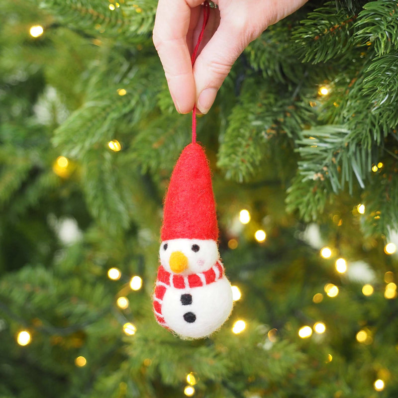 11cm Handmade Wool Hanging Figurine Ornament