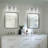 Carrocci 3 - Light Dimmable Crystal Vanity Light with Glass Shade