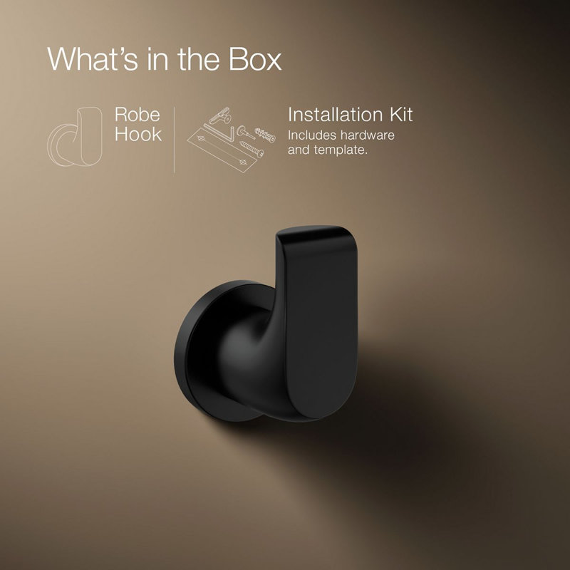 Avid® Robe Hook, Matte Black