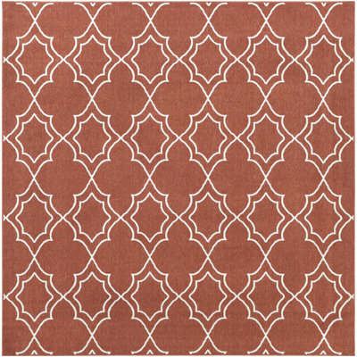 Tapis rouille / crème Amato