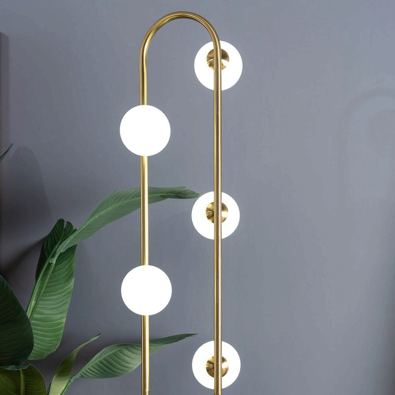 Modern Floor Lamp For Living Room, Artema Floor Lamp With White, Tall Corner Lamp For Bedroom & Office Lighting